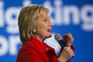 Hillary Clinton Campaigns in Carroll, Iowa