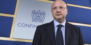 Vincenzo Boccia, nuovo presidente di Confindustria, in un'immagine ripresa a Roma il 31 marzo 2016. ANSA/MASSIMO PERCOSSI