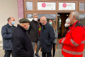 Bordon assessore e voleontari protezione civile
