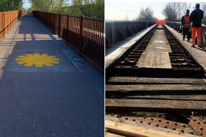 Ciclovia del Sole prima e dopo
