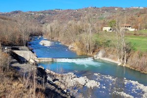 Torrente Scoltenna sopralluogo Priolo e Baruffi Appennino modenese 30 novembre 2021