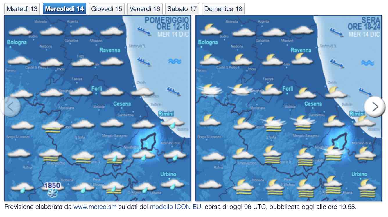 METEO.SM – Previsioni meteo per Romagna e Repubblica di San Marino –  GiornaleSM