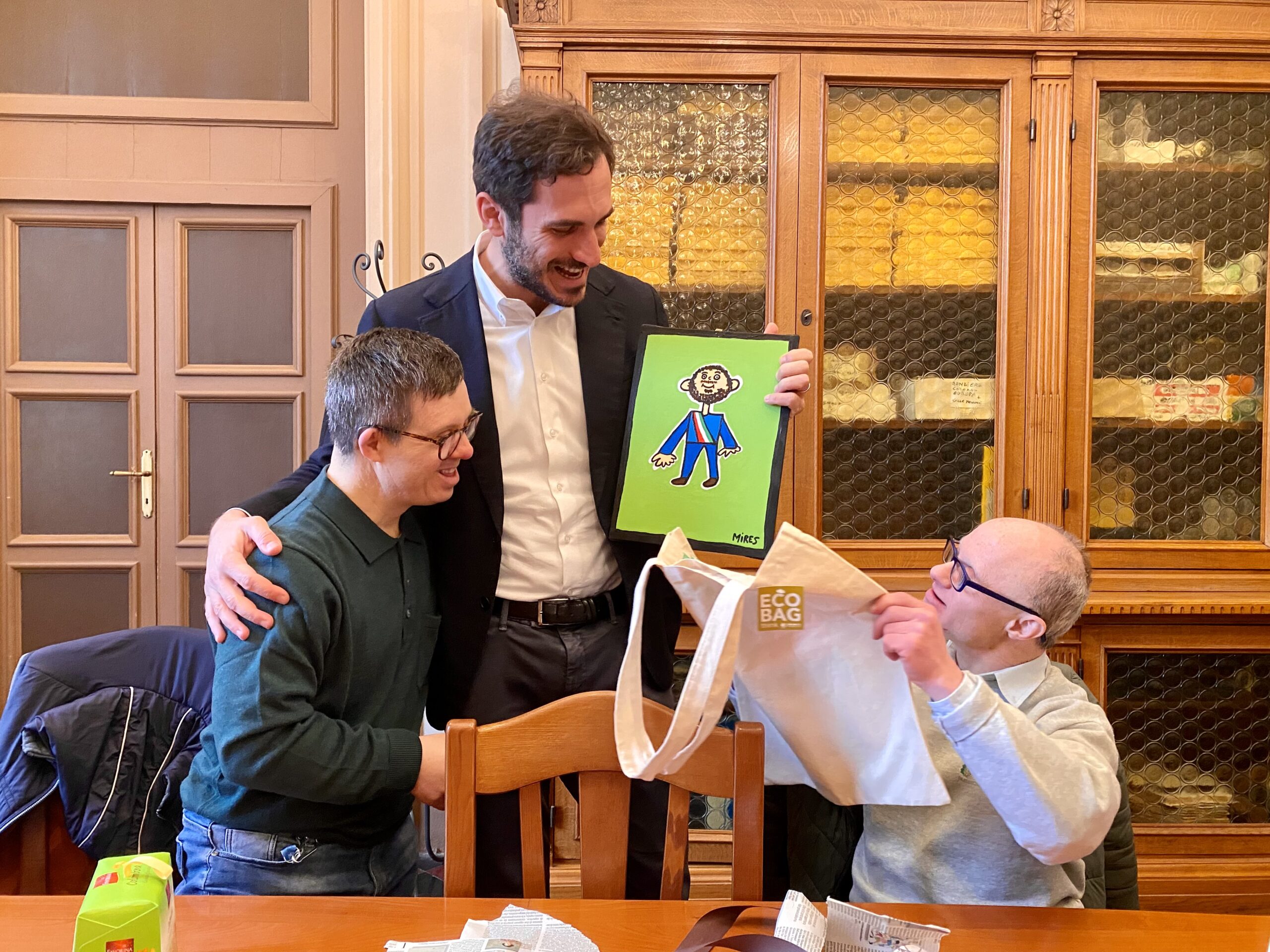 Cesena - Arte e inclusione: l'incontro tra Mires Merloni e il Sindaco Enzo Lattuca